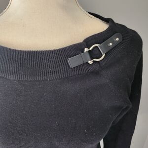 Lauren Ralph Lauren Boat Neck Sweater With Buckle Detail